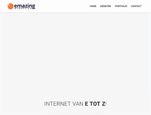 Tablet Screenshot of emazing.nl